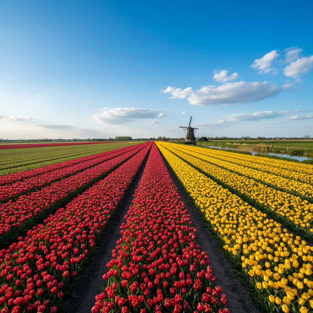 Tulip fields Netherlands