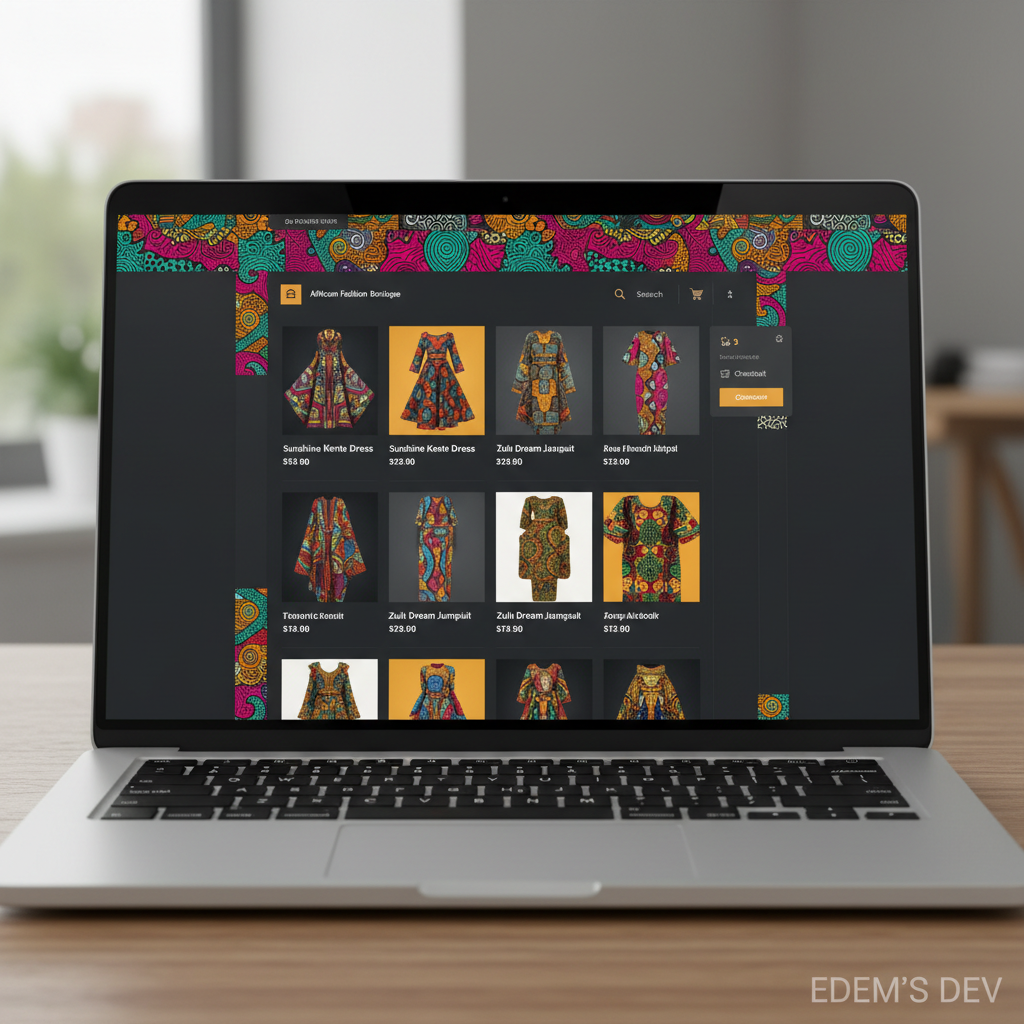 Maquette boutique — Mode Africaine en ligne