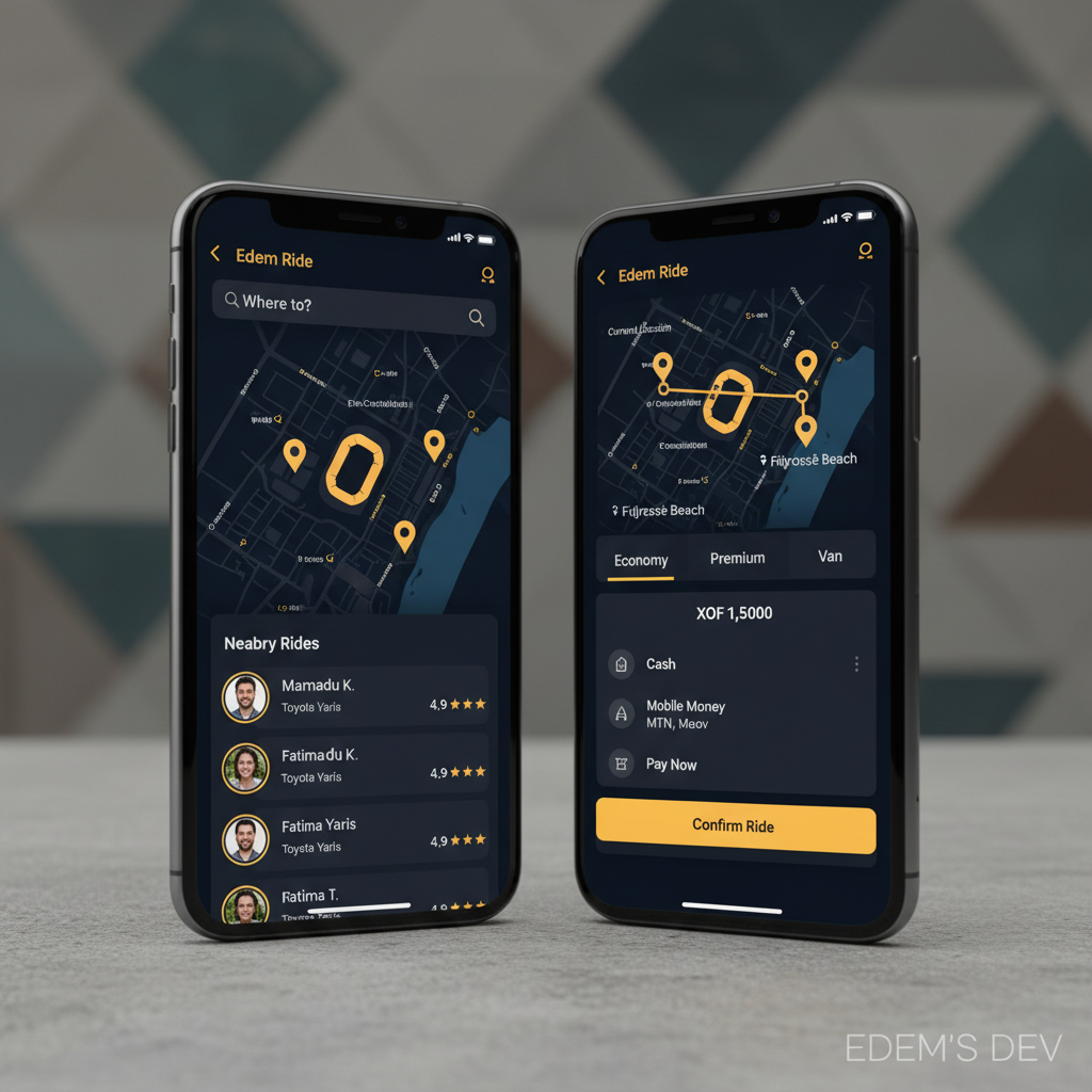 Application mobile — VTC Cotonou (Ride-hailing)