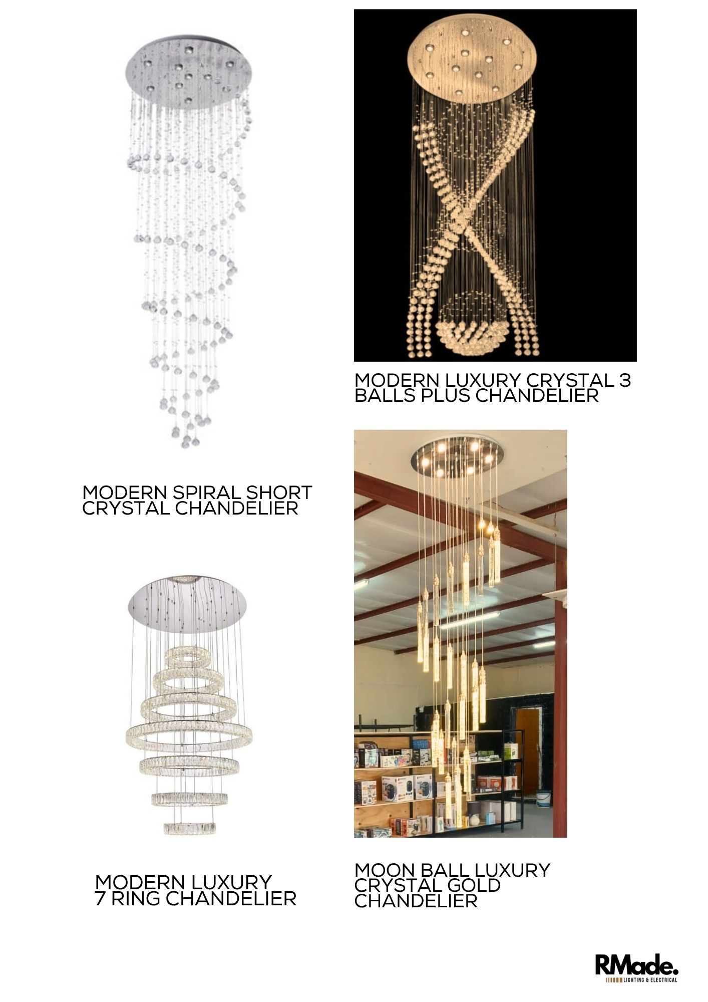 Linear Rectangular chandelier