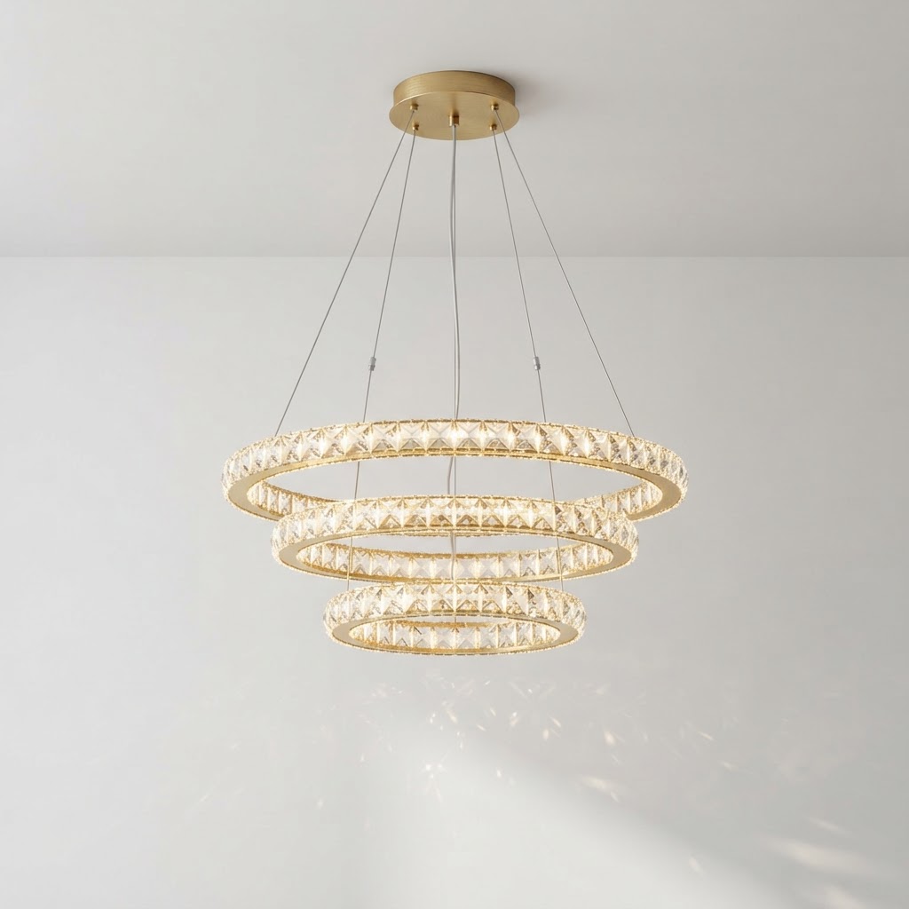 Modern Luxury Crystal Sparkling Chandelier