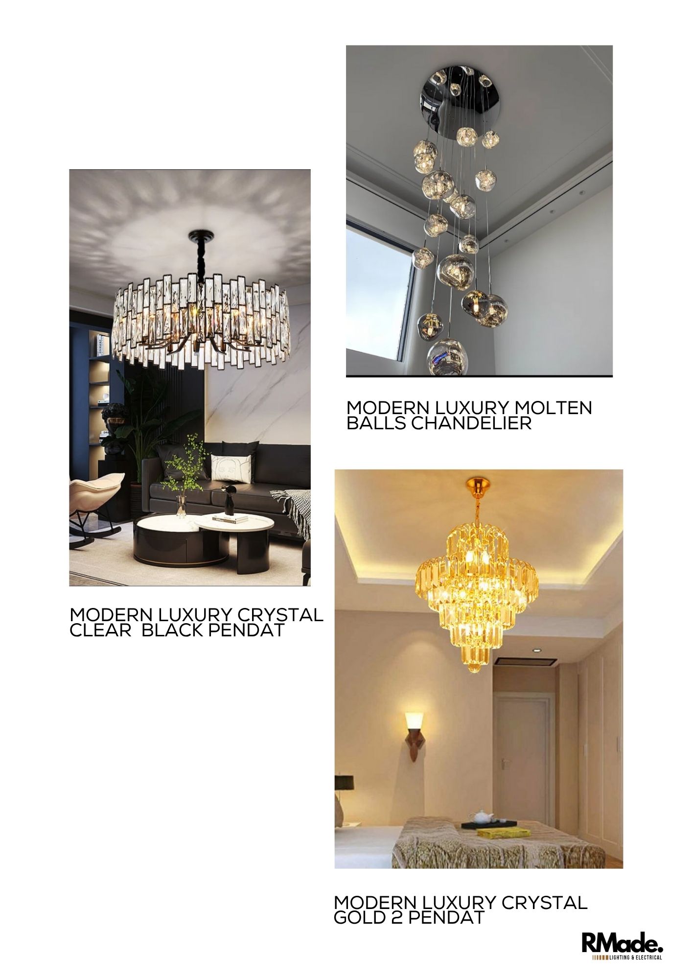 Teardrop Pendant chandelier