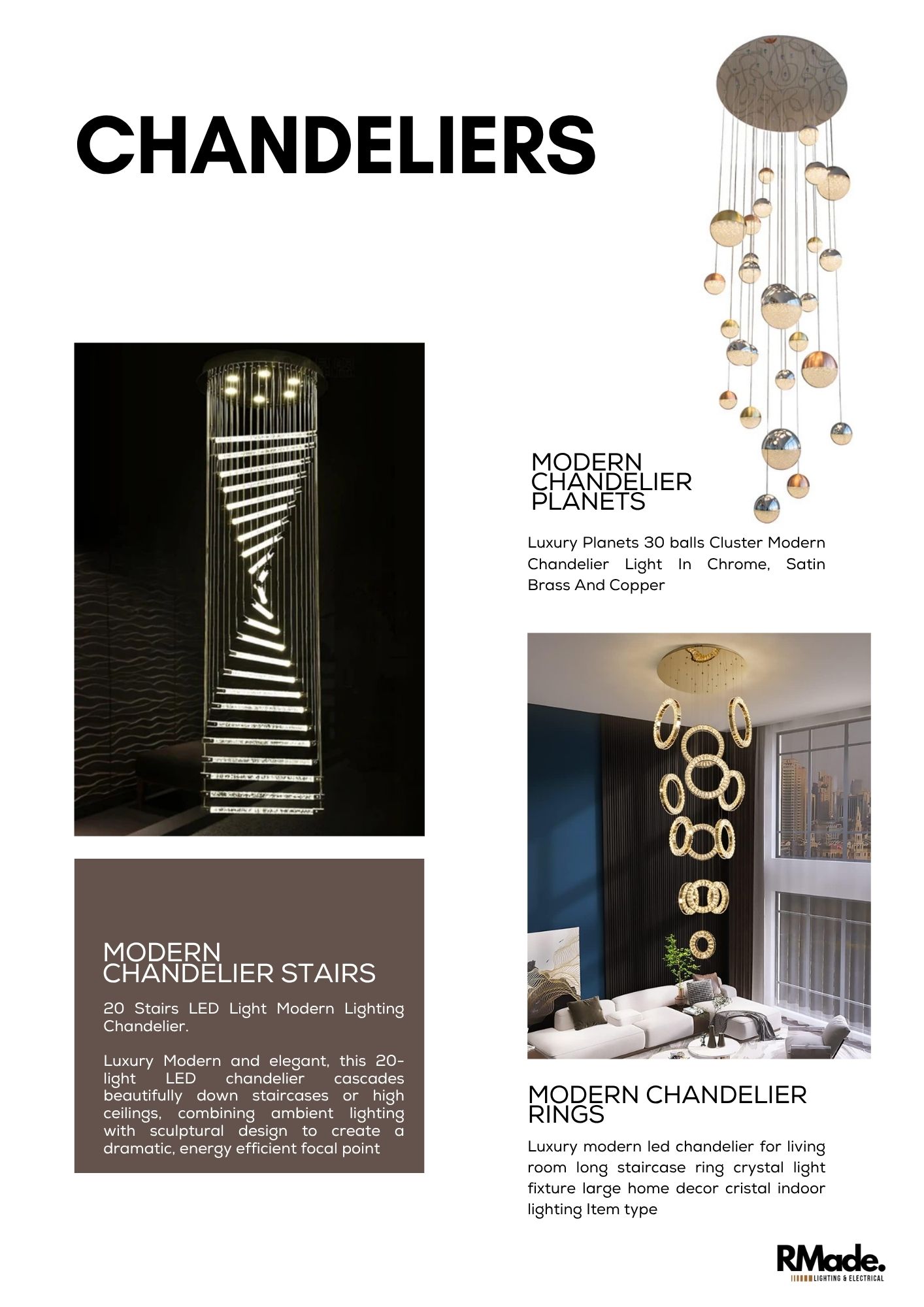 Crystal Cascade chandelier