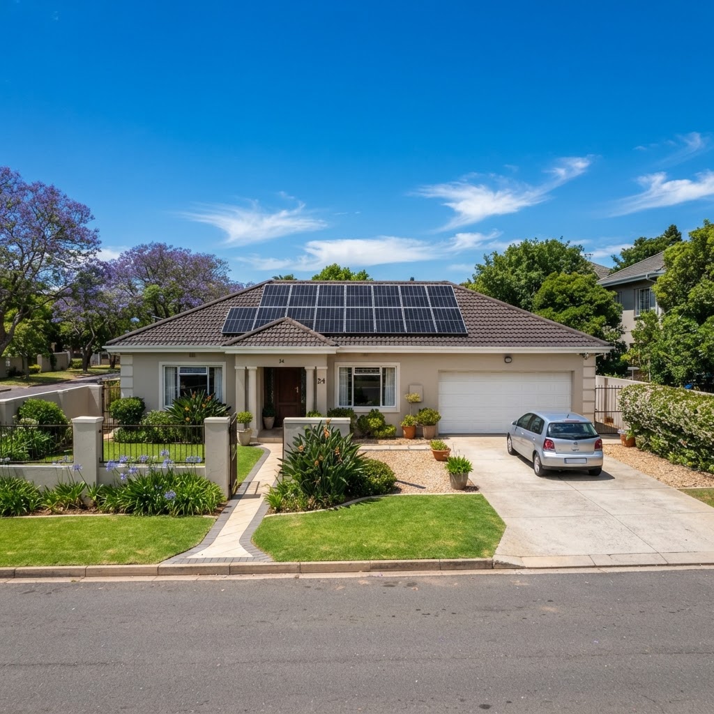 Residential rooftop solar array
