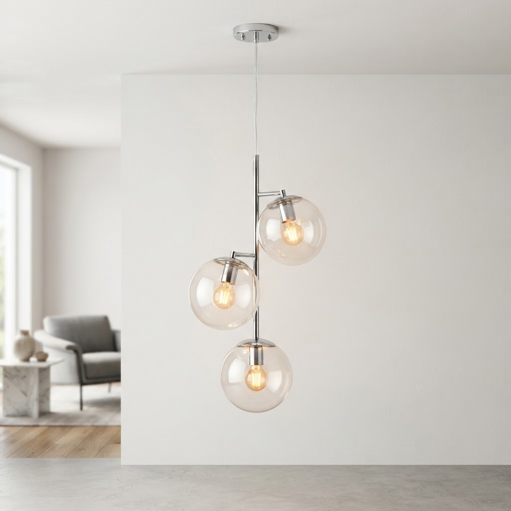 Modern Luxury Molten Ball Pendant Gold Copper Black