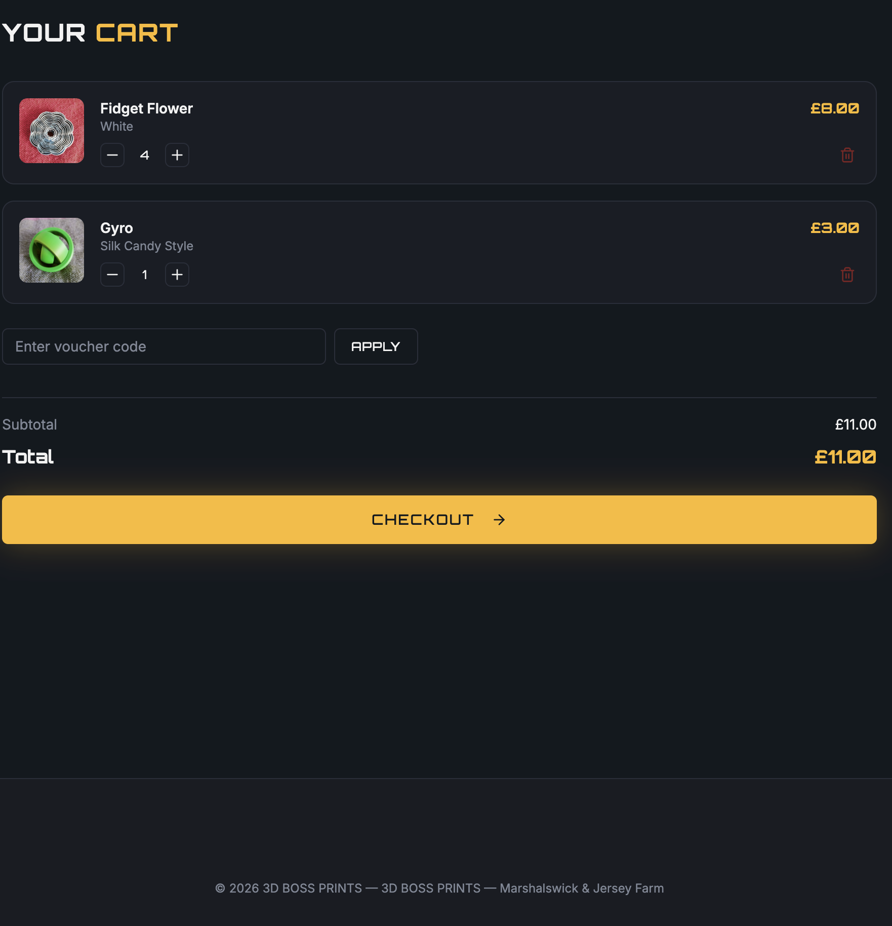 Shop template preview