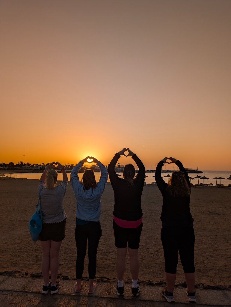Sunset on the beach
