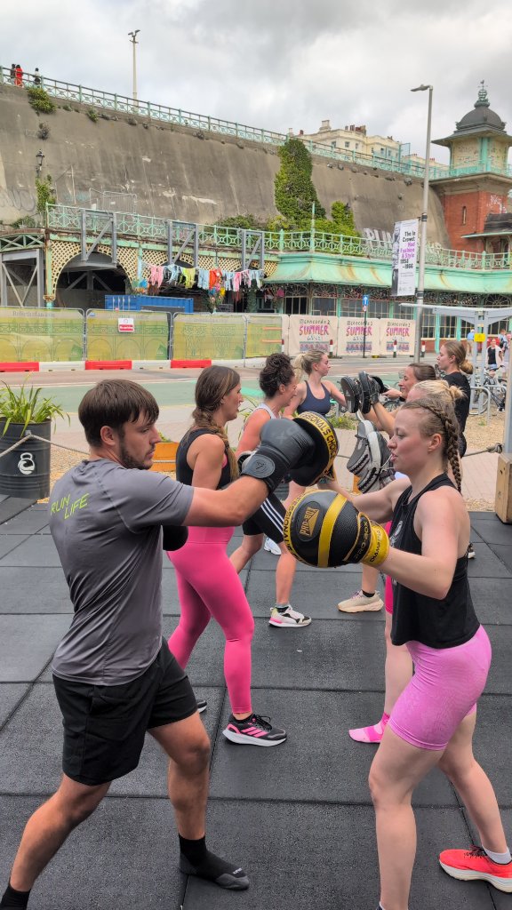 Boxing on the seafront