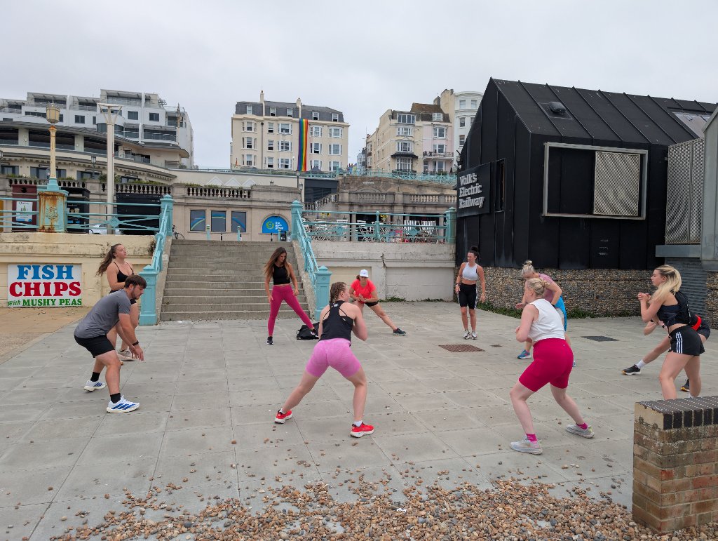 Beach workout