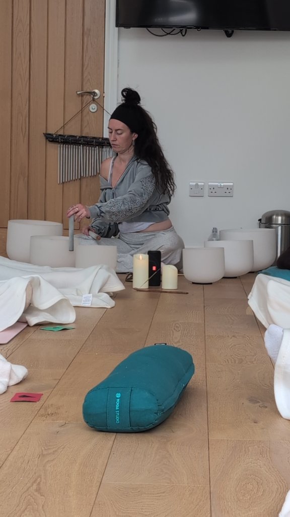 Sound bath practitioner