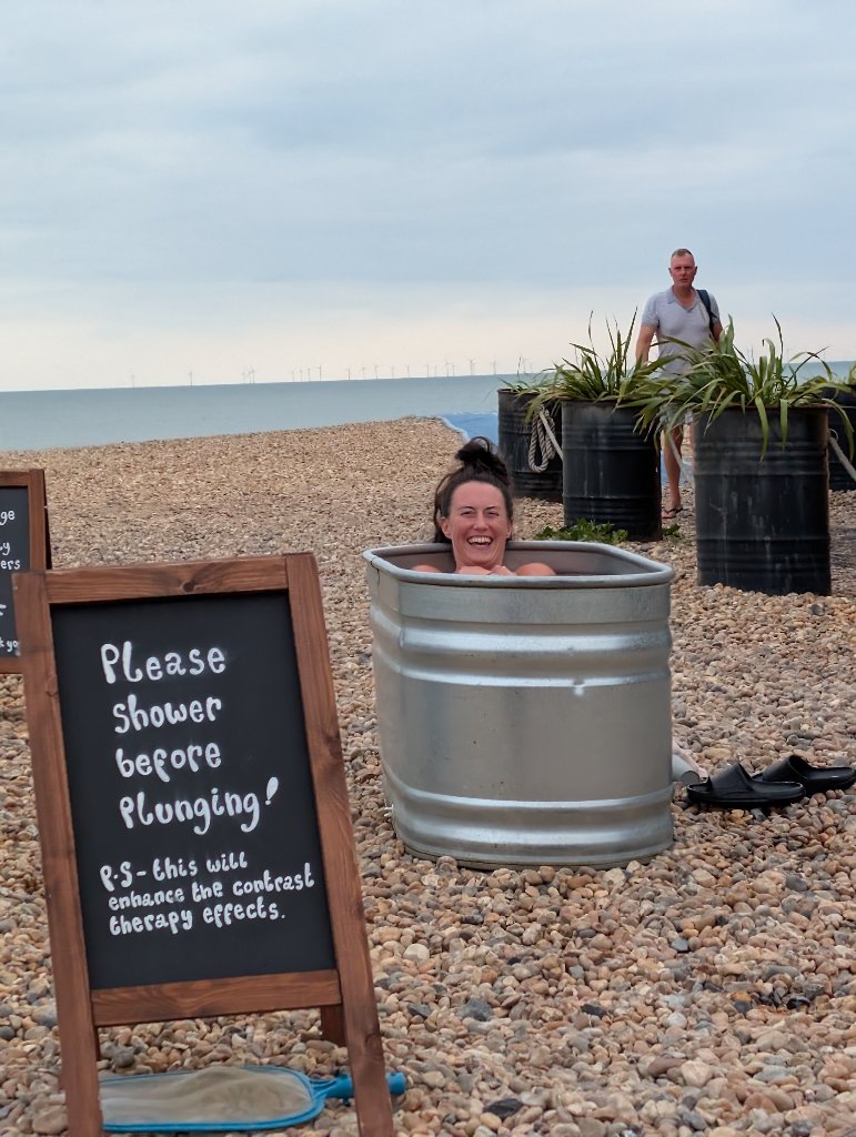 Cold plunge smiles