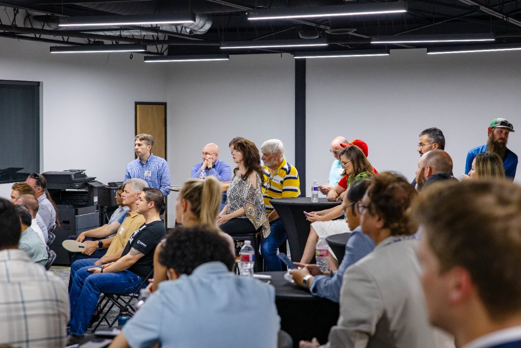 Conversations, connections, and new relationships forming across the room 57