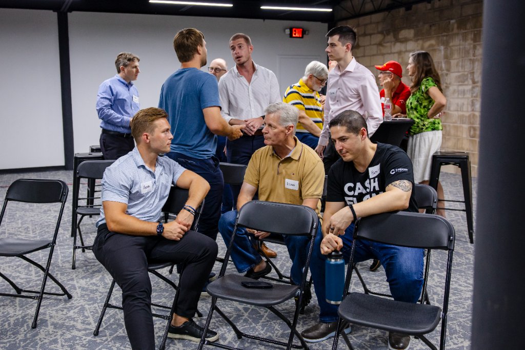 Conversations, connections, and new relationships forming across the room 15