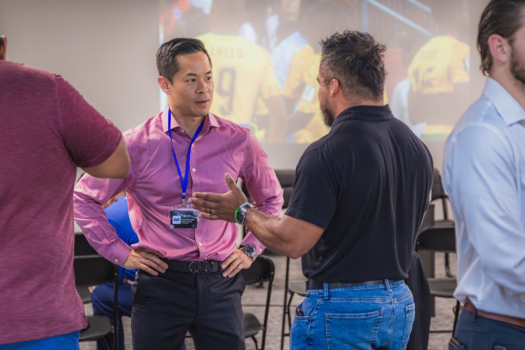 Conversations, connections, and energy throughout the room 19