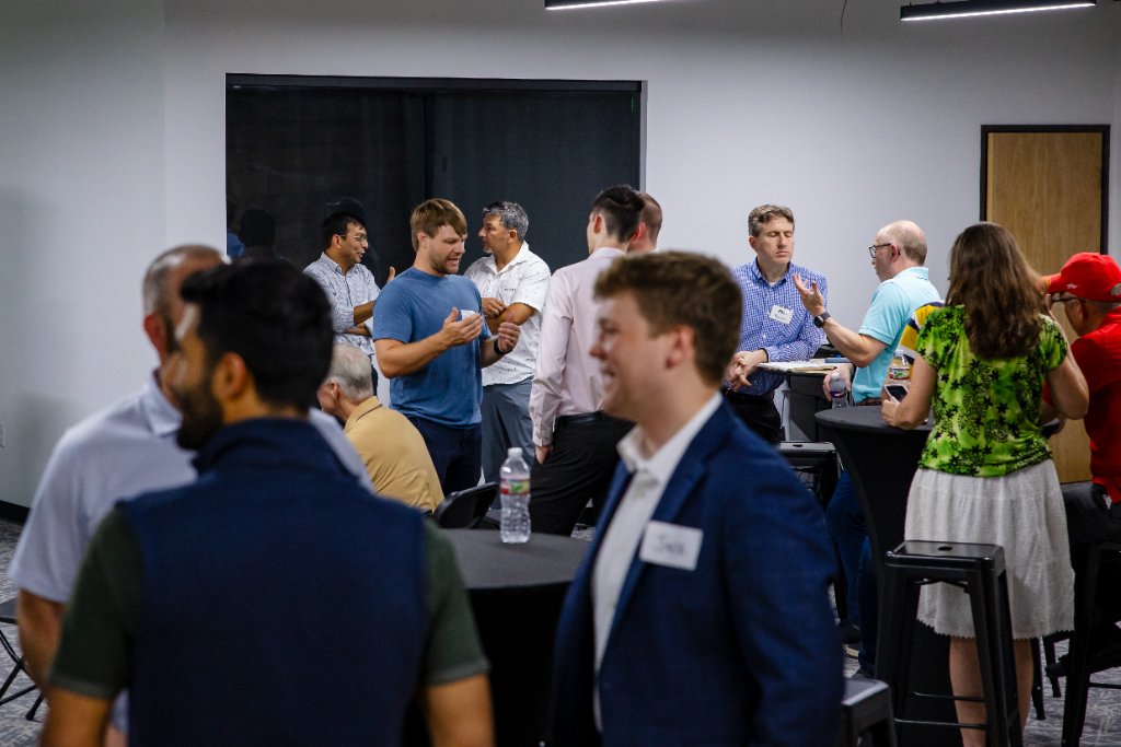 Conversations, connections, and new relationships forming across the room 8