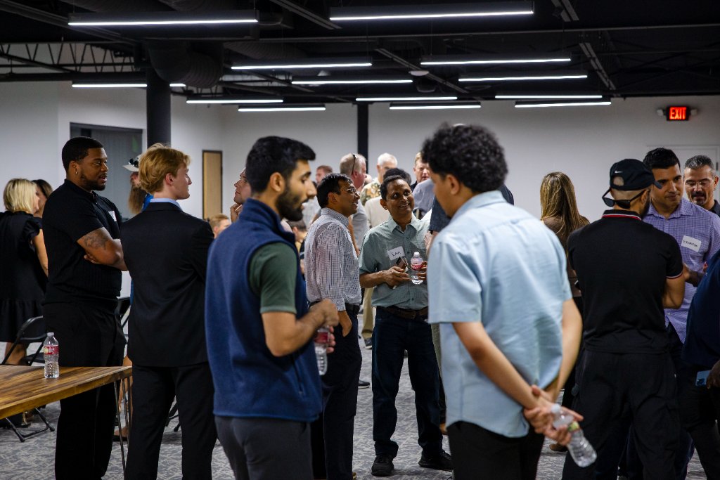 Conversations, connections, and new relationships forming across the room 27