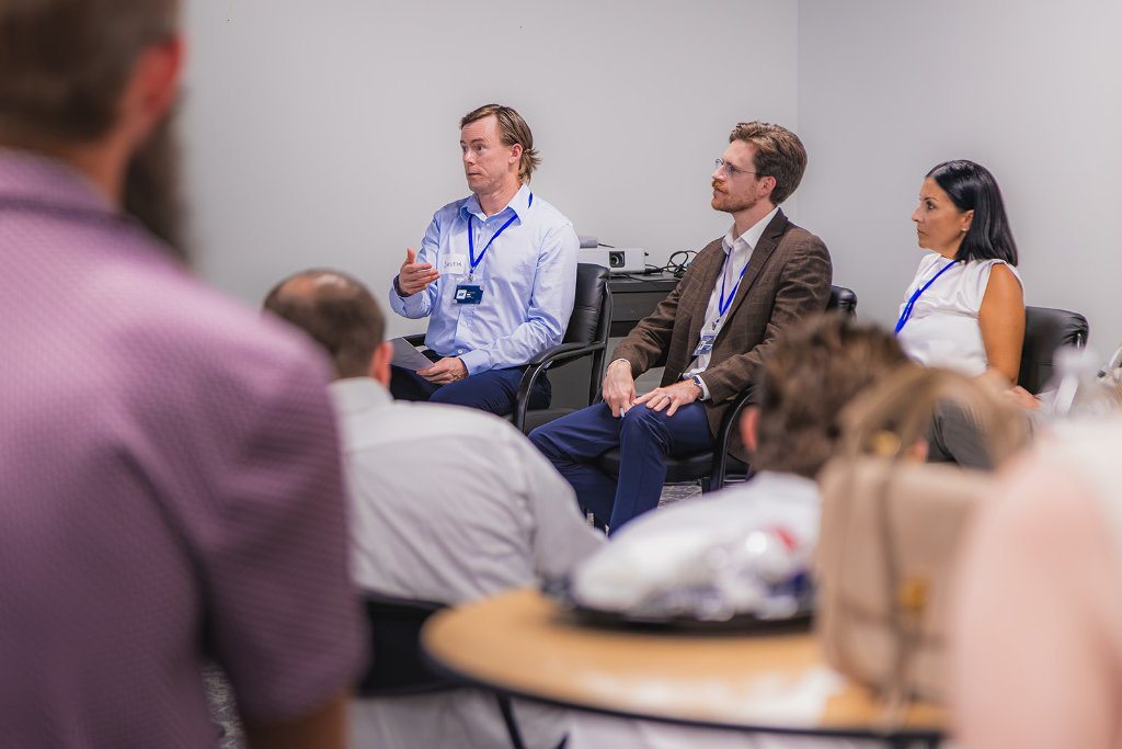 Roxann, Buck, and George share the asset manager playbook with attendees 7