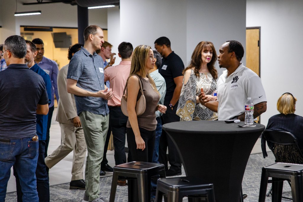 Conversations, connections, and new relationships forming across the room 23