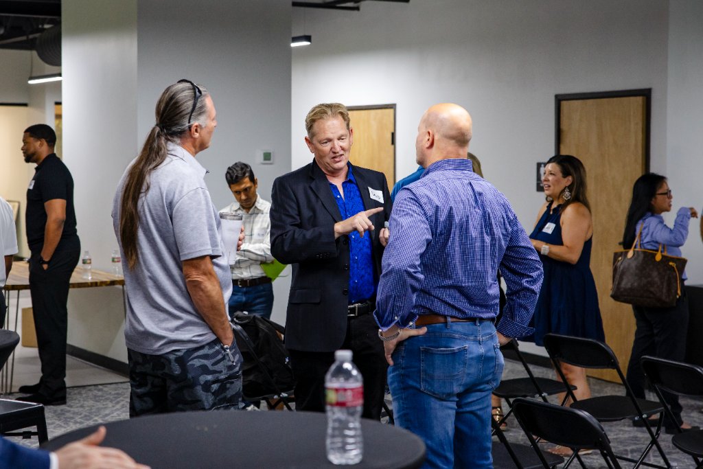 Conversations, connections, and new relationships forming across the room 9