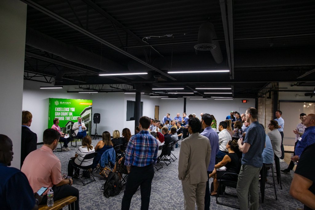 Conversations, connections, and new relationships forming across the room 44