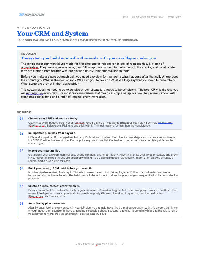 Foundation 04 · CRM and System