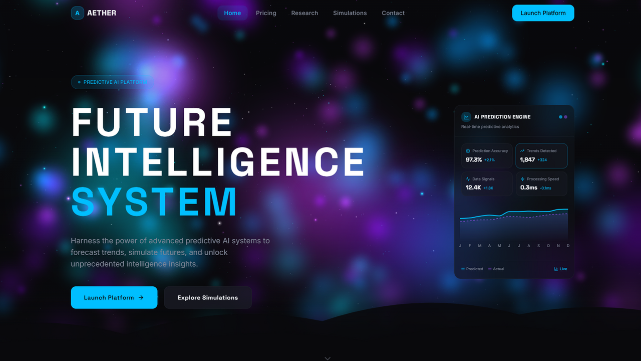 Aether  template preview