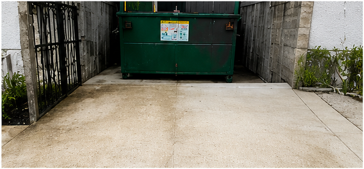Dumpster Pad - After