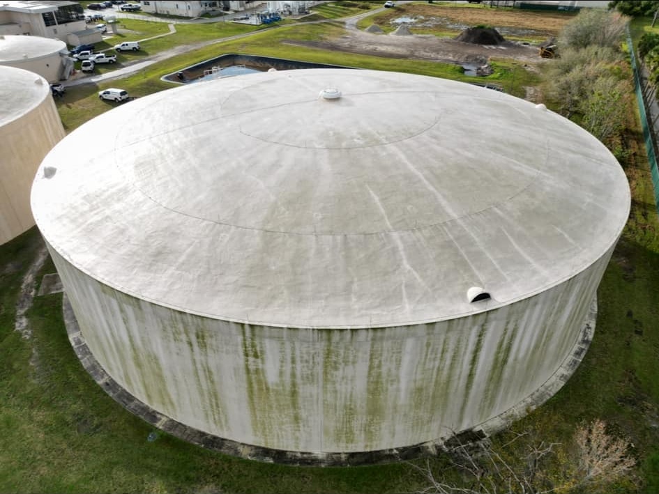 Water Tower Cleaning - Before