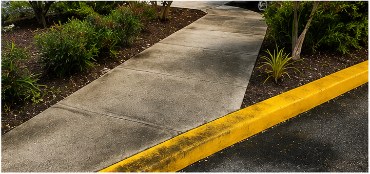 Sidewalk Cleaning - Before