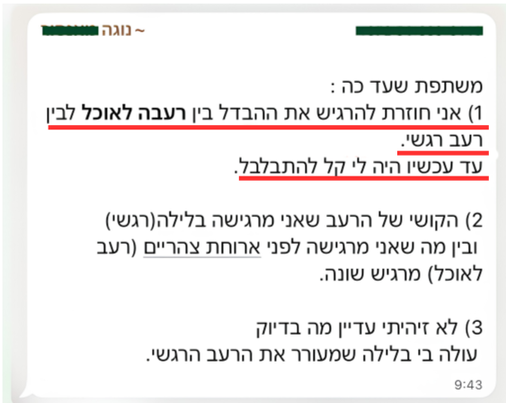 שיתוף מהקבוצה, נוגה