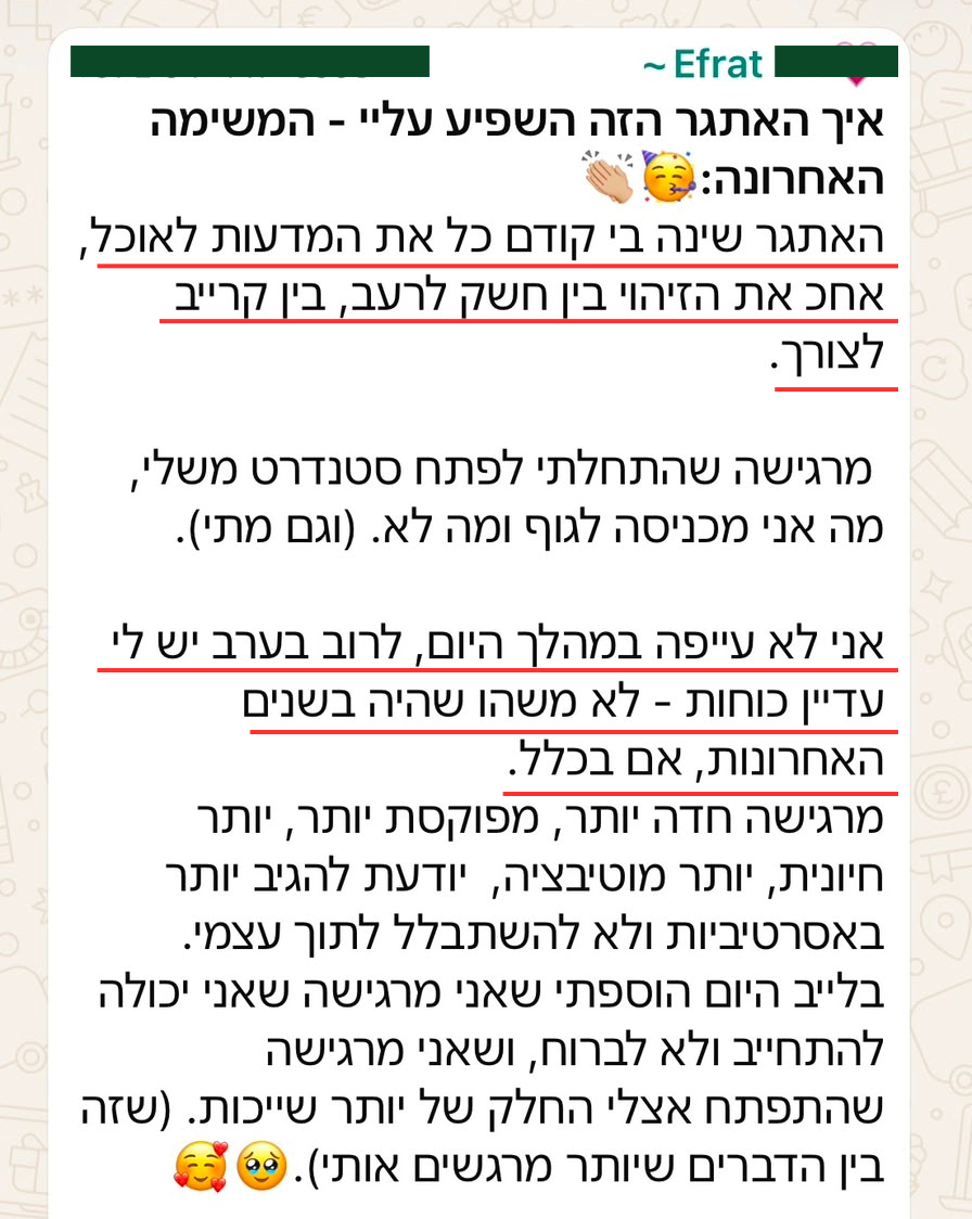 שיתוף מהקבוצה, אפרת