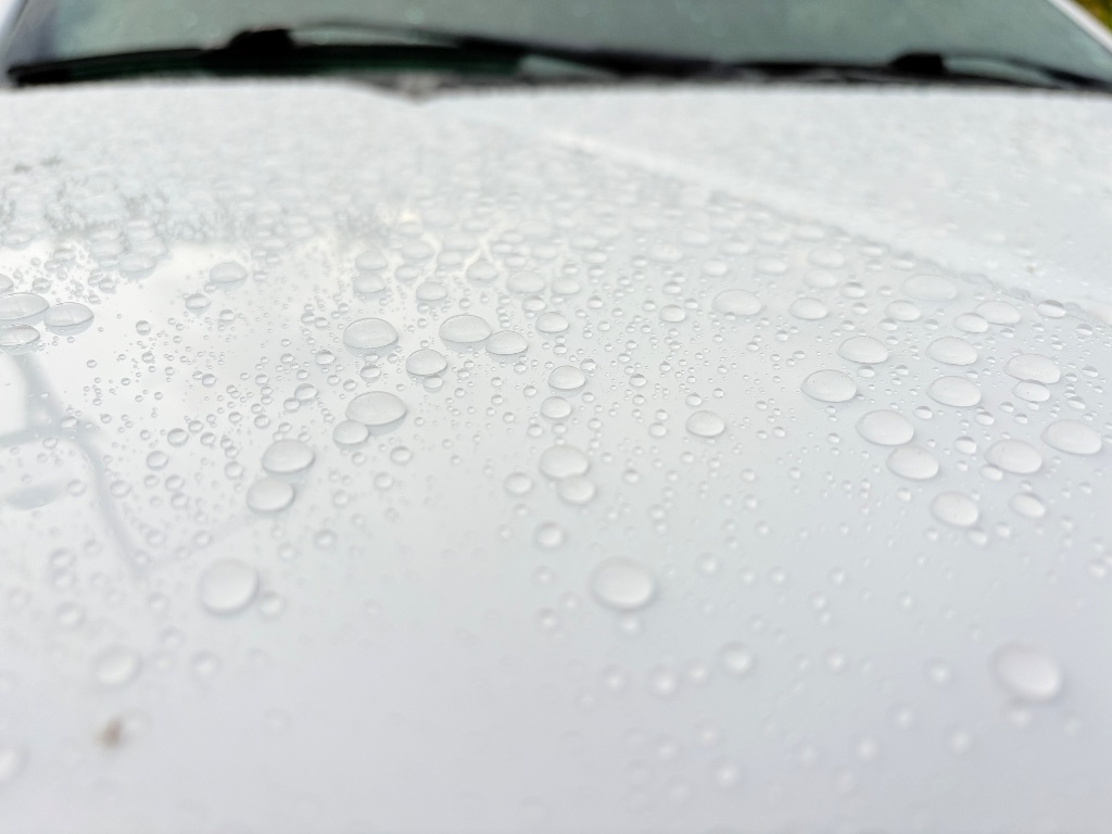 Step 2 — Ceramic Coating Applied (Hydrophobic Beading)