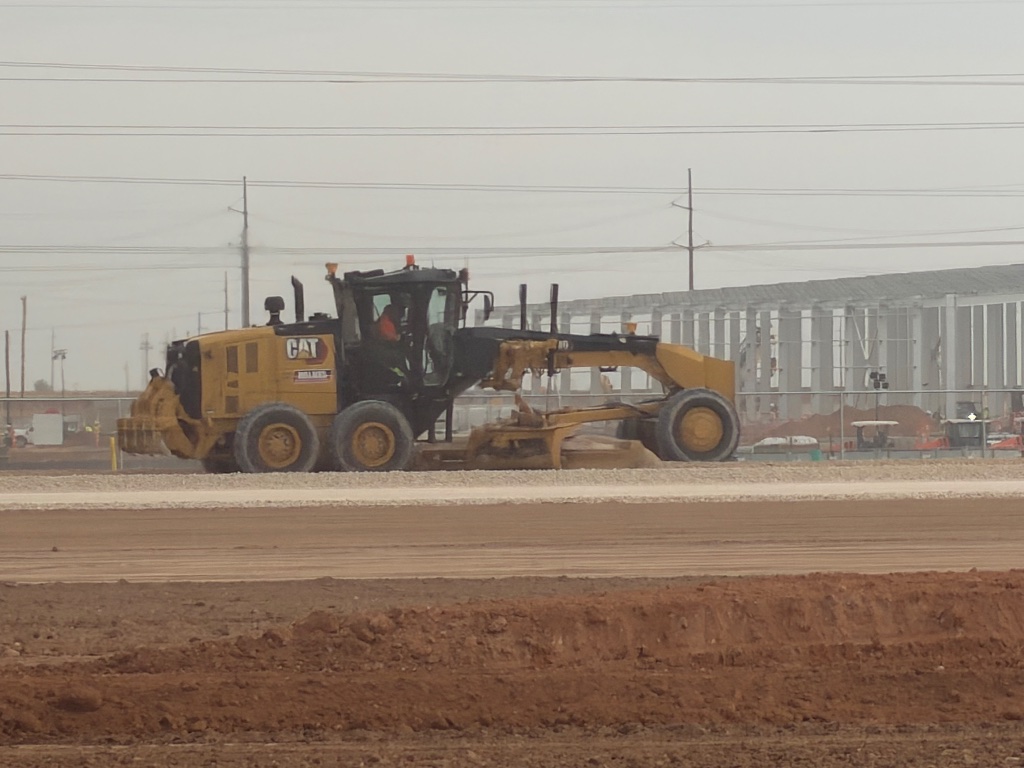 CAT Motor Grader on Site
