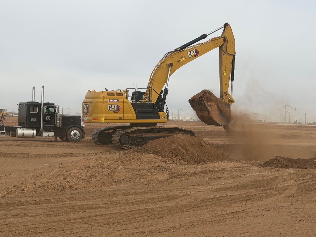 CAT Excavator in Action