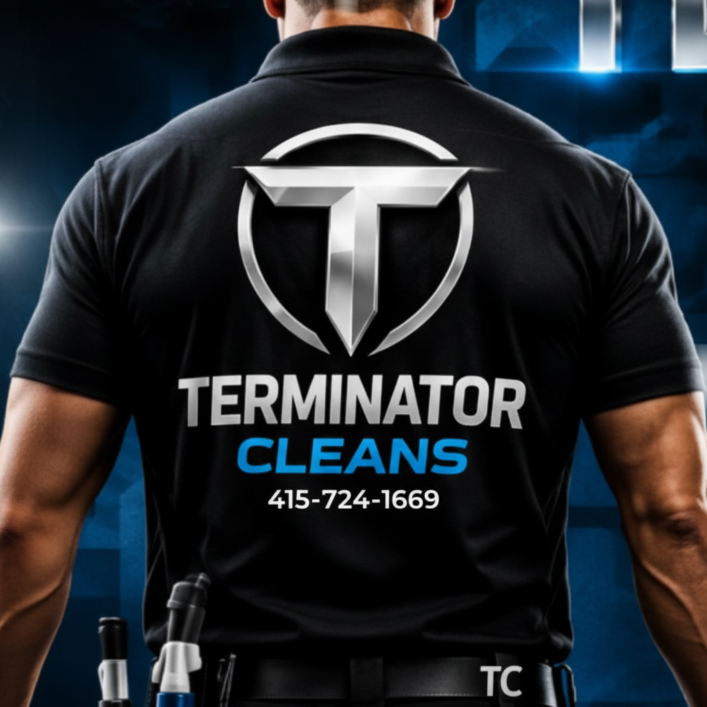 Terminator Cleans Call-To-Action T-Shirt Back