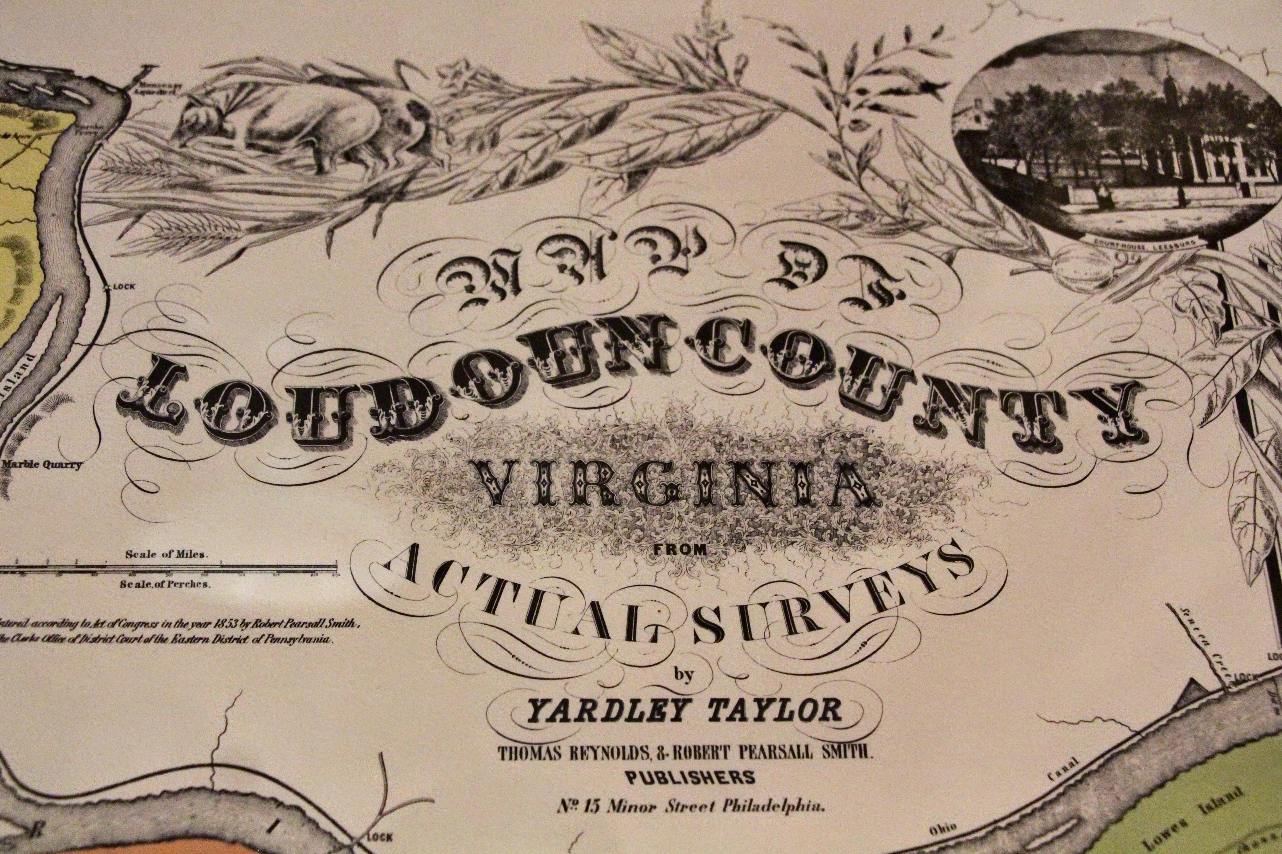 Yardley Taylor’s 1853 Map of Loudoun County — the surveyed world Jack McCarty and his neighbors actually inhabited.