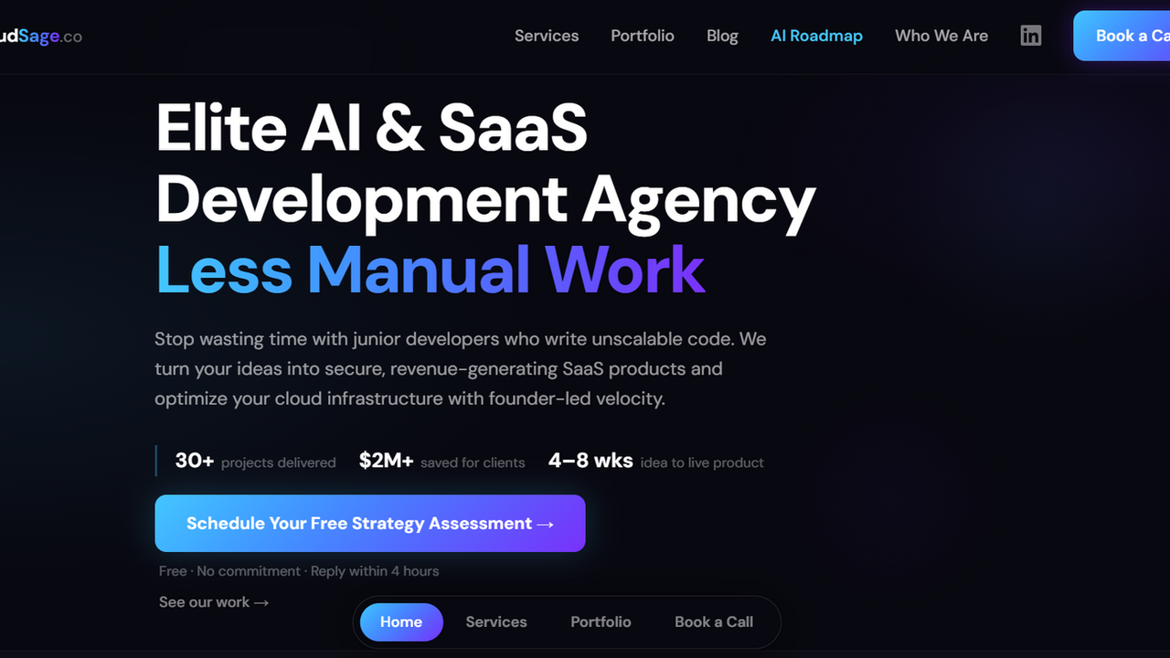 Enterprise AI SaaS & Intelligent Workflow Blueprint template preview