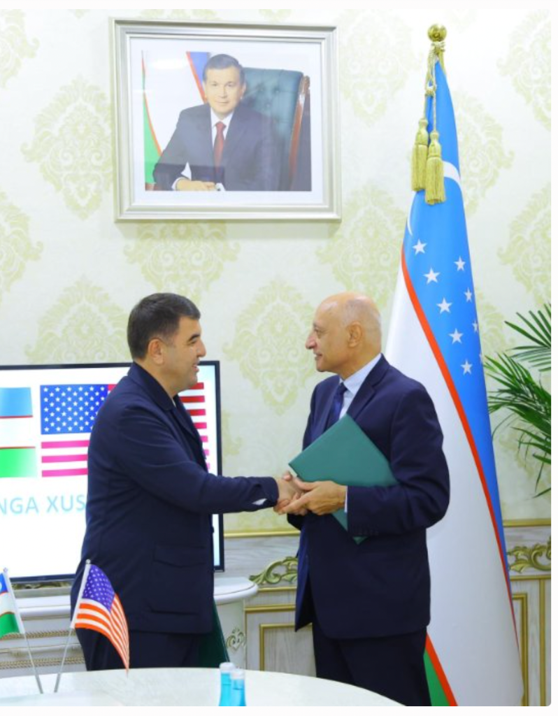 H.E. Shavkatjon Abdurazakov and Dr. Baktiari