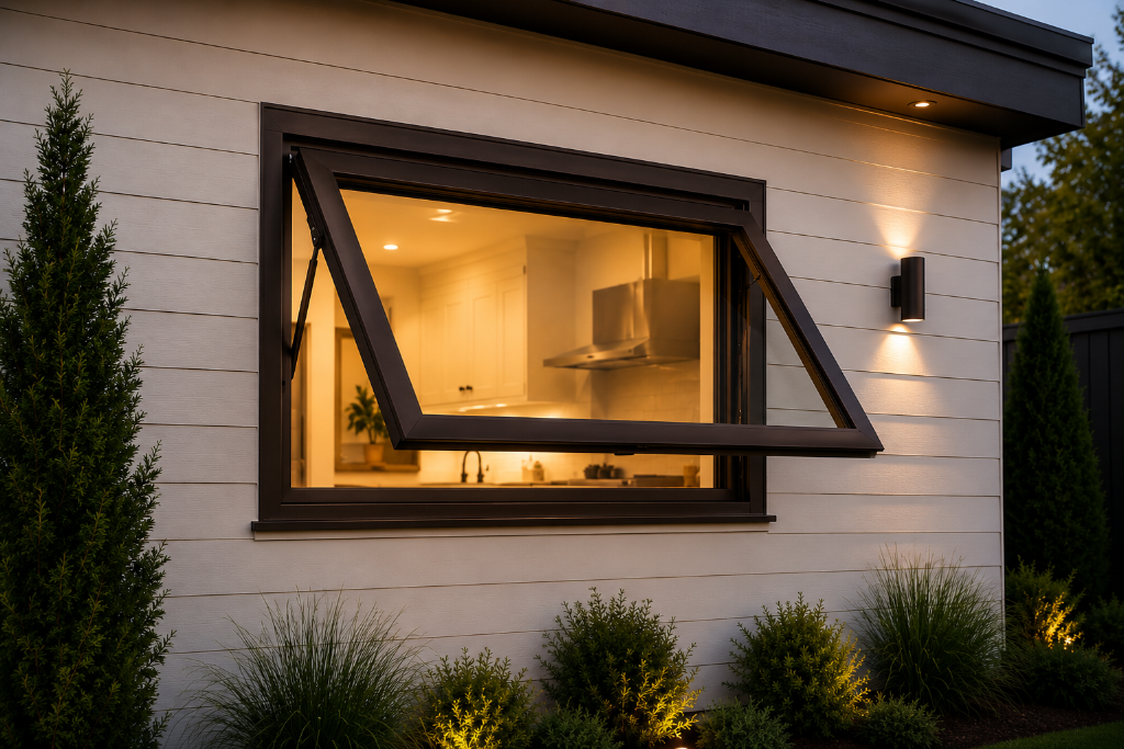 Fiberglass awning window