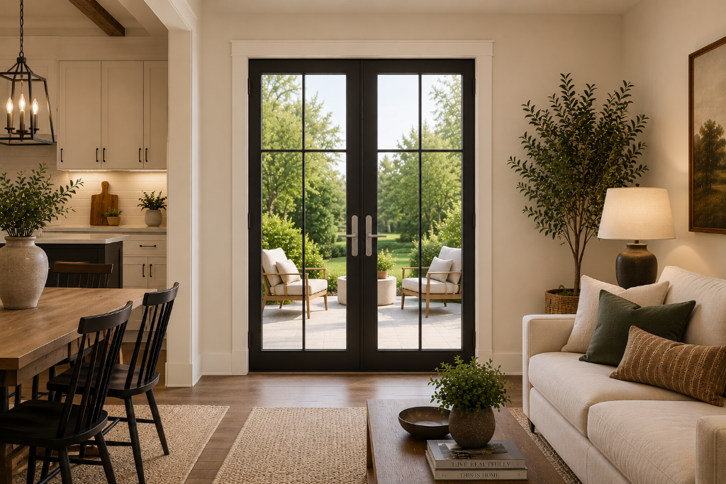 Premium bronze hardware detail on Luminera fiberglass window