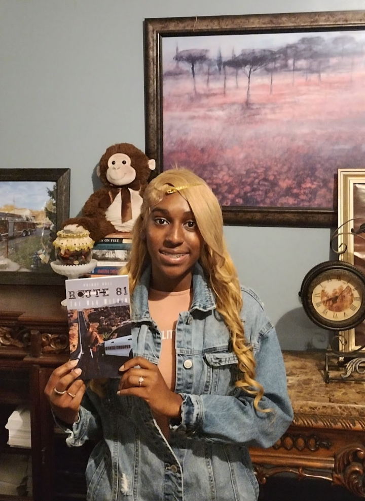 Reader with their book