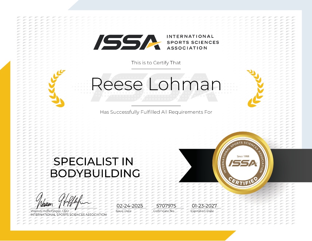 Specialist in Bodybuilding
