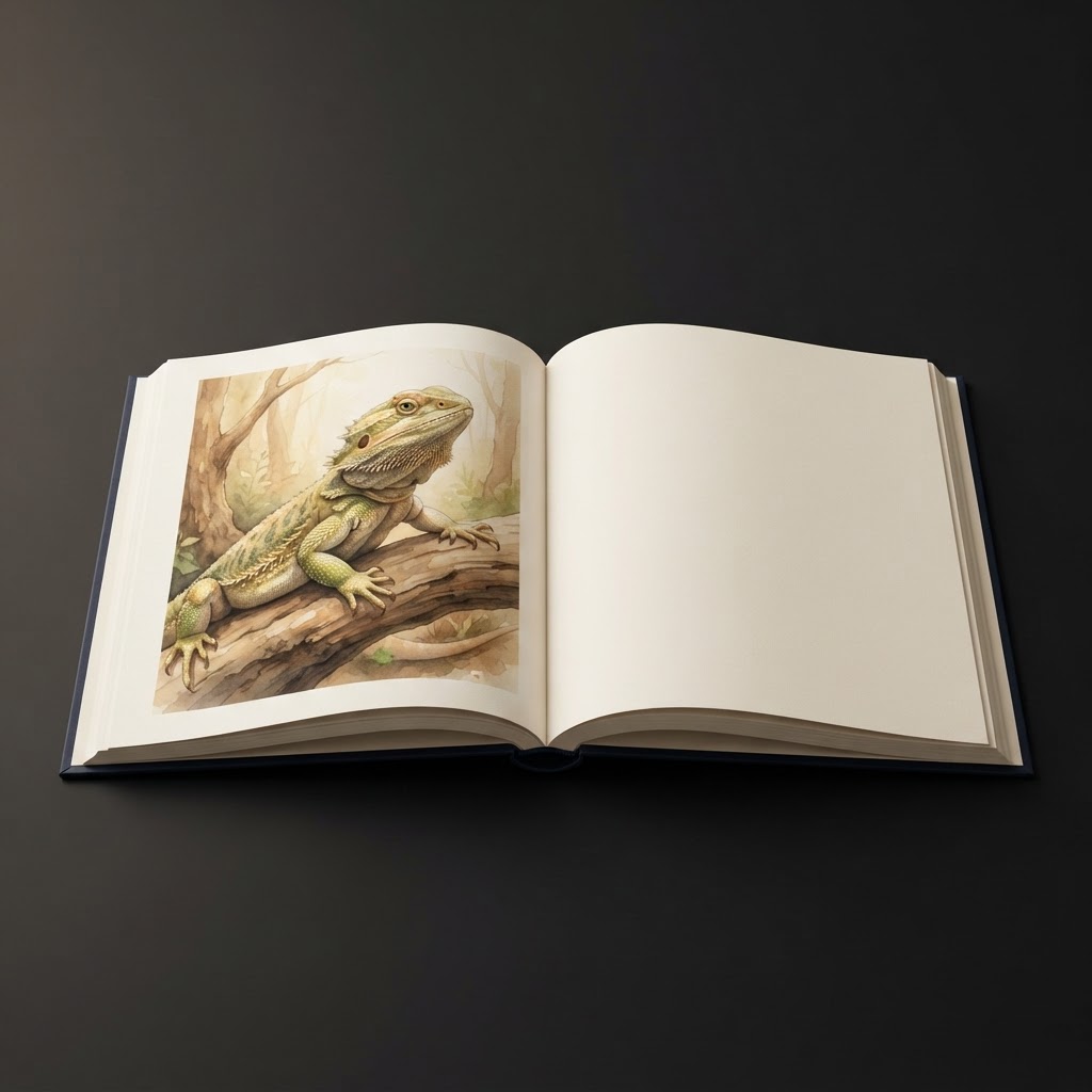 Reptile Memory Books illustrated memory book example