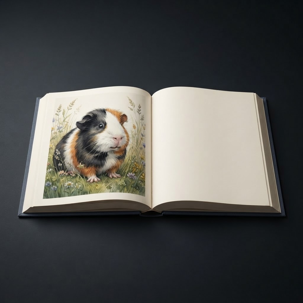 Guinea Pig Memory Books illustrated memory book example