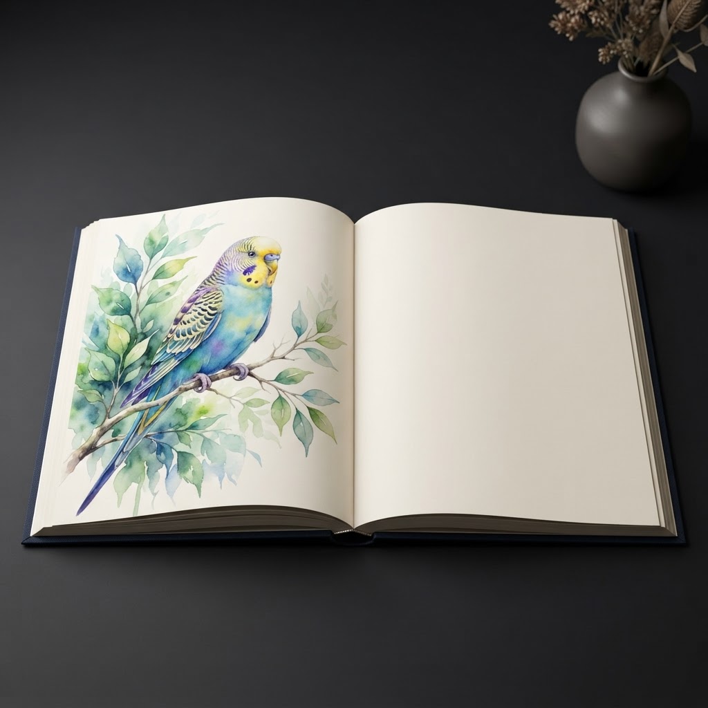 Bird Memory Books illustrated memory book example