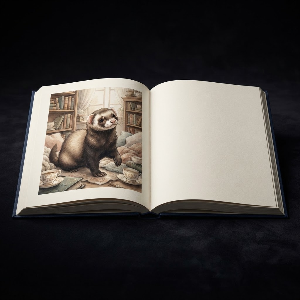 Ferret Memory Books illustrated memory book example