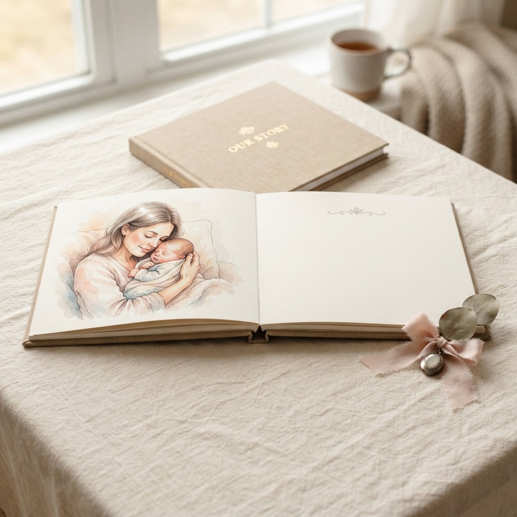 Adoption Story Editions personalized illustrated hardcover book by Orvelle Editions