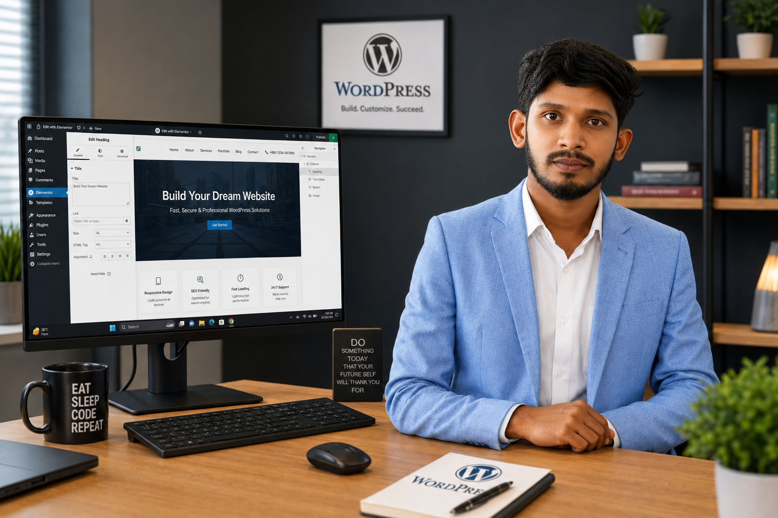 RS WebLab - Professional WordPress Developer workspace