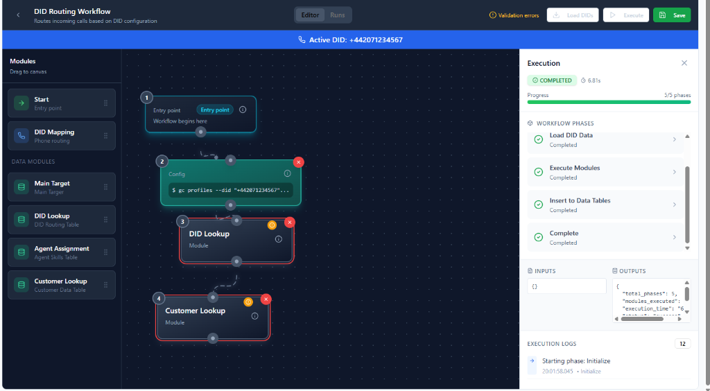 GenesysFlow — Workflow Automation Engine screenshot
