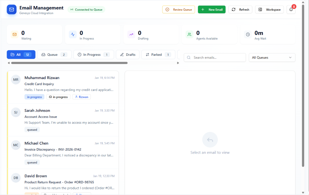 Email Management & Interaction Hub
